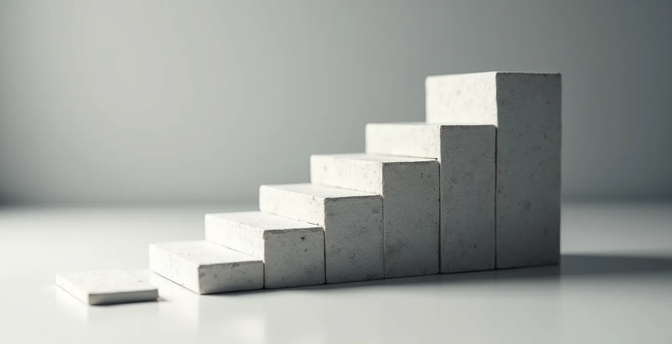 Symbolische Darstellung der Entwicklung von Projekt- zu Strukturförderung