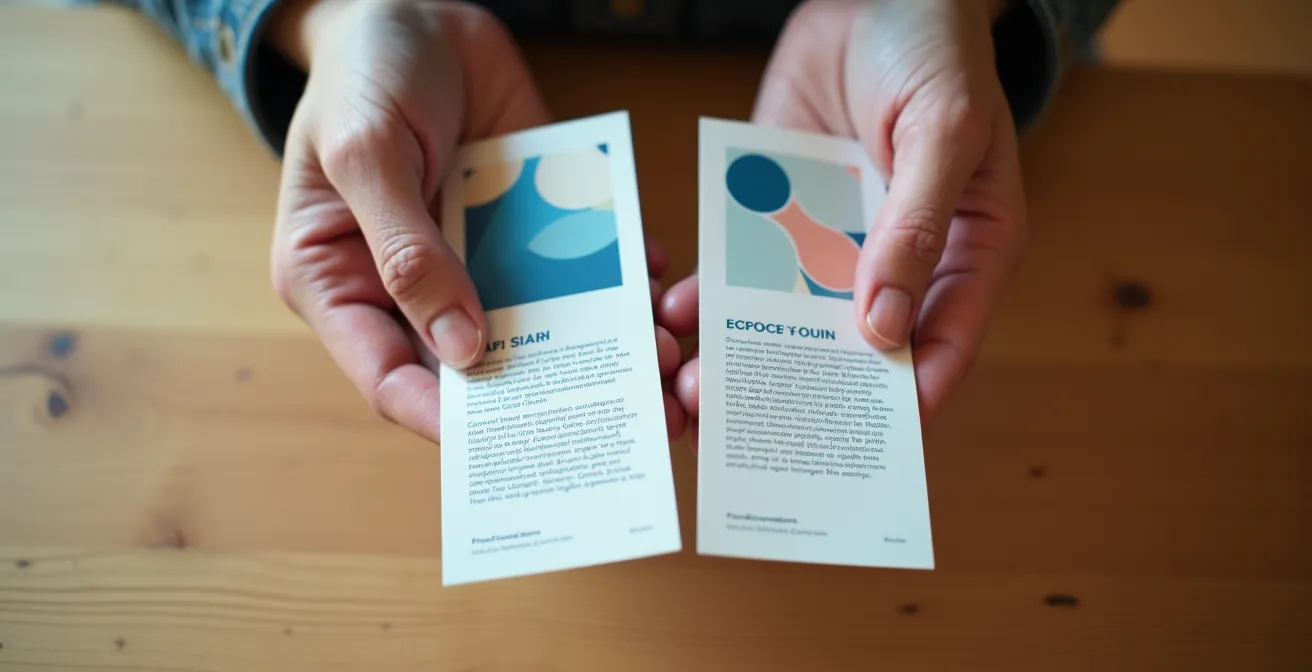 Museumsbesucher interagiert mit verzweigtem Textformat durch Auswahl verschiedener Interpretationswege